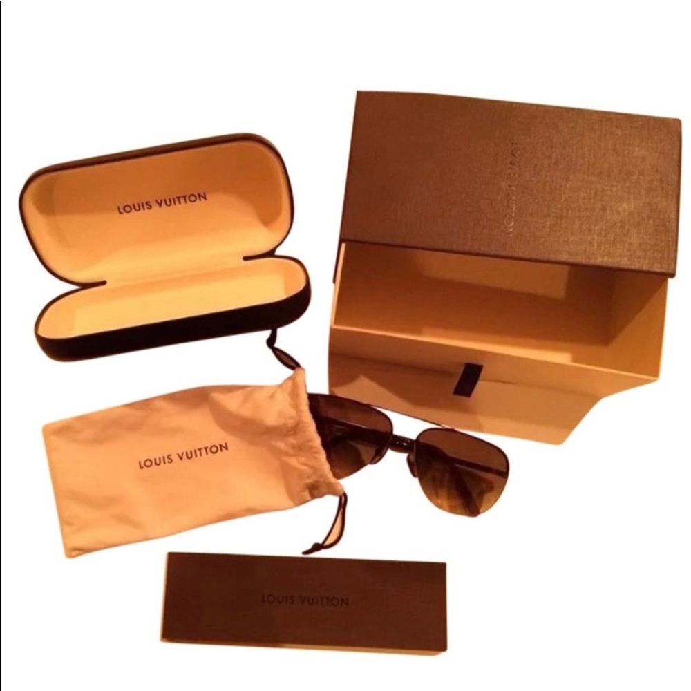 Louis Vuitton Socoa Damier Aviators Sunglasses